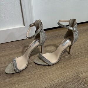 INC International Concepts Sparkly High Heels, Ankle Buckle, Women's 8